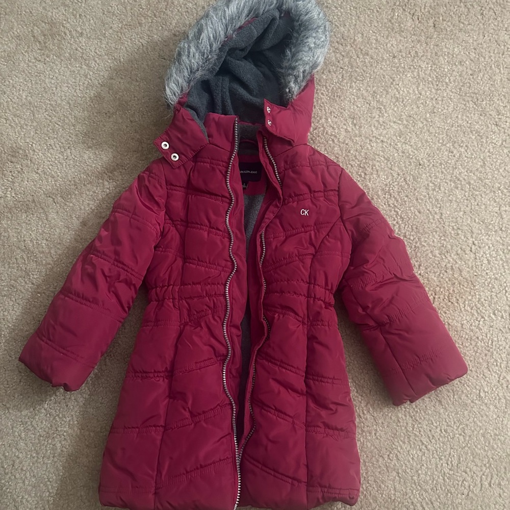 5T Calvin Klein girls coat